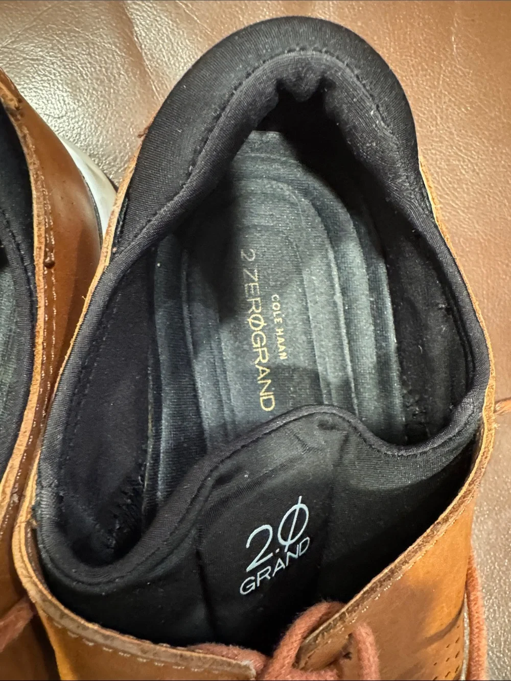 COLE HAAN- Men's Leather Casual Lace-Up Shoes - Brown